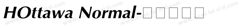 HOttawa Normal字体转换